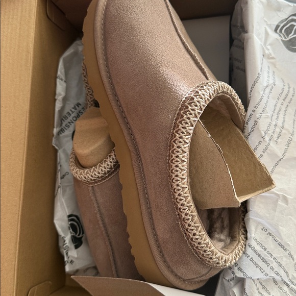 UGG Beige Suede Slip-On Loafers - Picture 2 of 4
